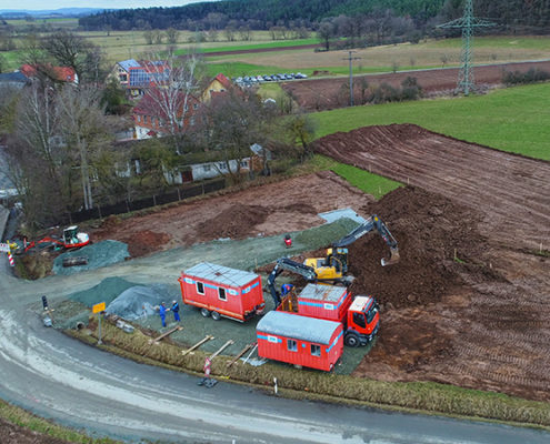 Tiefbau, Herrmann Bau, Industriestraße 17, Mainleus bei Kulmbach, Nähe Bayreuth